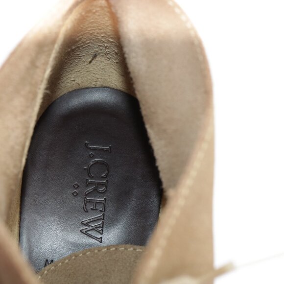 J Crew Womens McAllister Boots Size 7 Tan Suede Lace Up Wedge Heel Desert Bootie - Picture 8 of 12